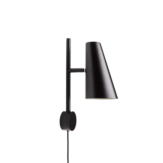 Woud Cono Vägglampa Svart