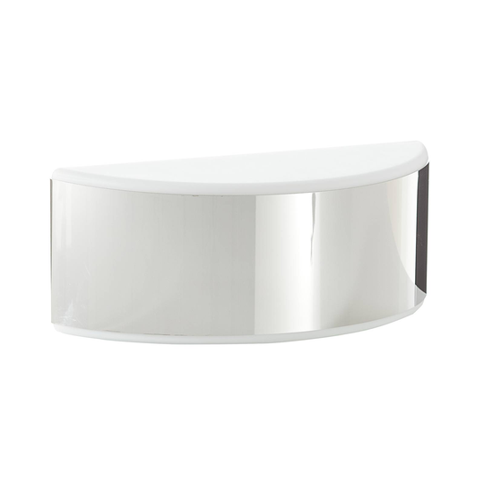 BEGA Prima vägglampa bländare stål polerat 25,4 cm