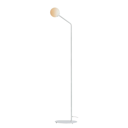 Golvlampa 1064A, 1 lampa, vit