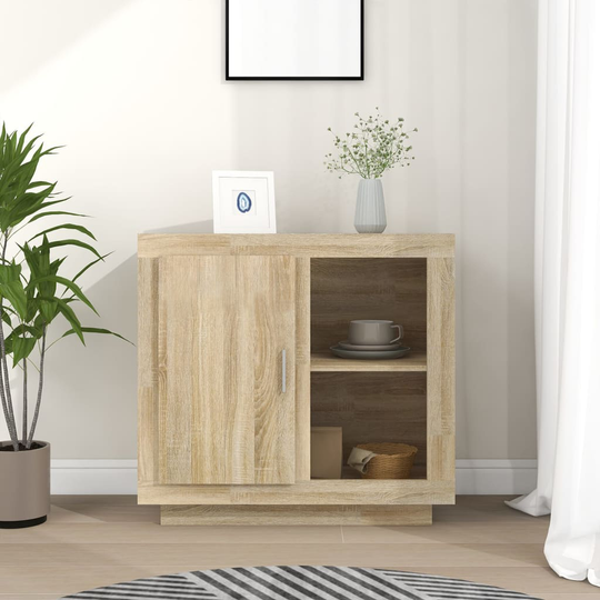 vidaXL Skänk sonoma-ek 80x40x75 cm