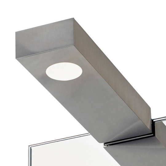 Vägg- och spegellampa Flat 2 LED, nickel matt