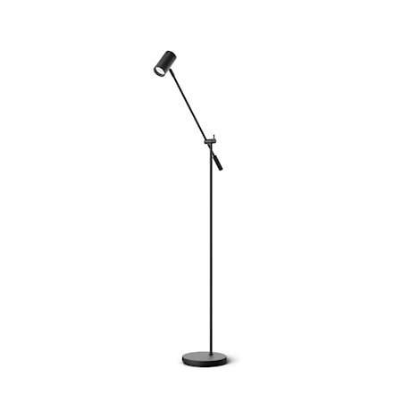 Tyson Golvlampa Vipparm 136 cm Svartstruktur