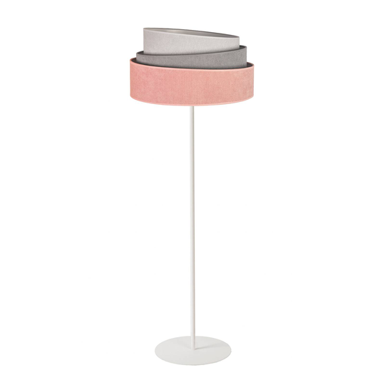 Golvlampa Pastell Trio pink/grå/ljusgrå