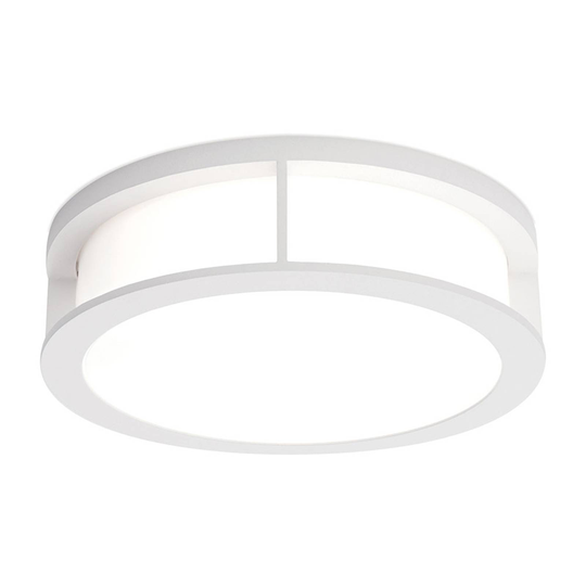 Utomhusvägglampa Henry, Ø 30 cm vit