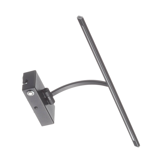 LED-vägglampa Matisse, bredd 45 cm, svart