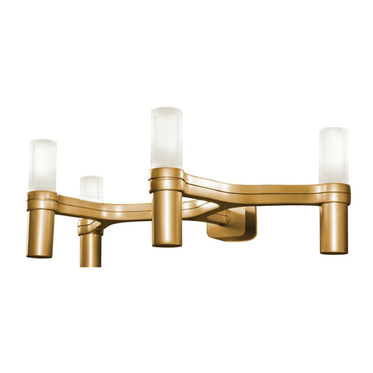 Nemo Crown 4 Vägglampa Guld