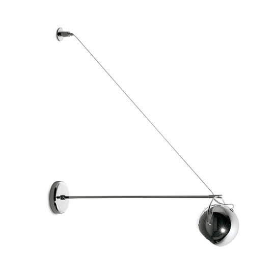 Fabbian Beluga VäggLampa På Arm Polerat Stål