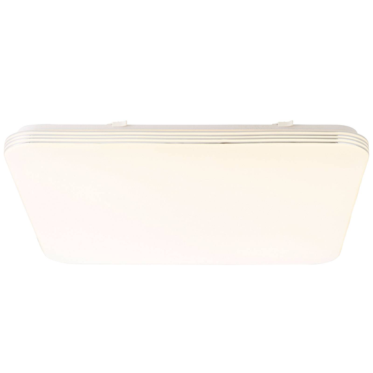 LED-taklampa Ariella i vitt/krom, 54 x 54 cm