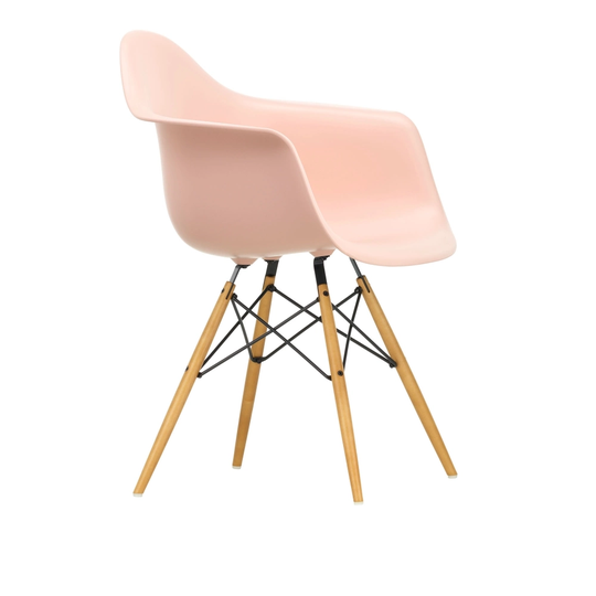Eames Plastic Armchair DAW - 41 Pale Rose - Golden Maple