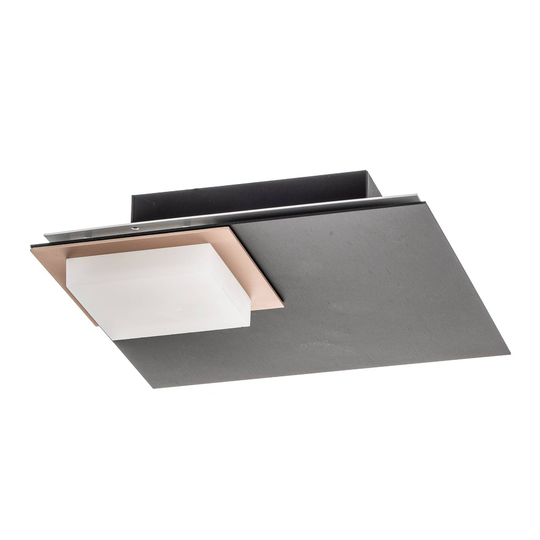BANKAMP Quadro LED-taklampa 8W antracit