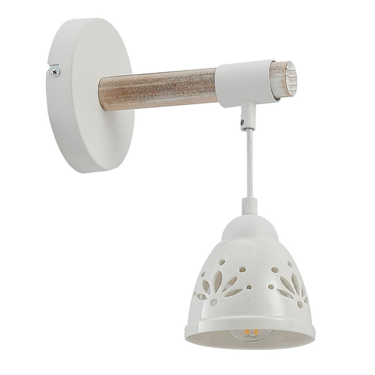 Lindby Pimana vägglampa med keramikskärm