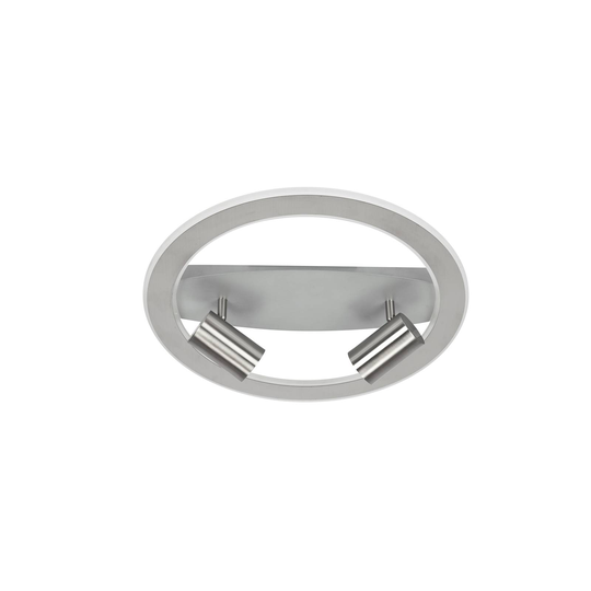 Lindby Berisha LED-taklampa 3 lampor nickel