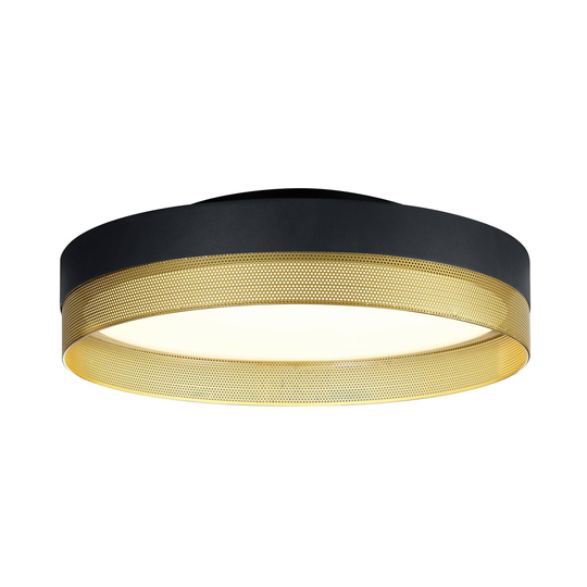 LED-taklampa Mesh av järn, svart/guld