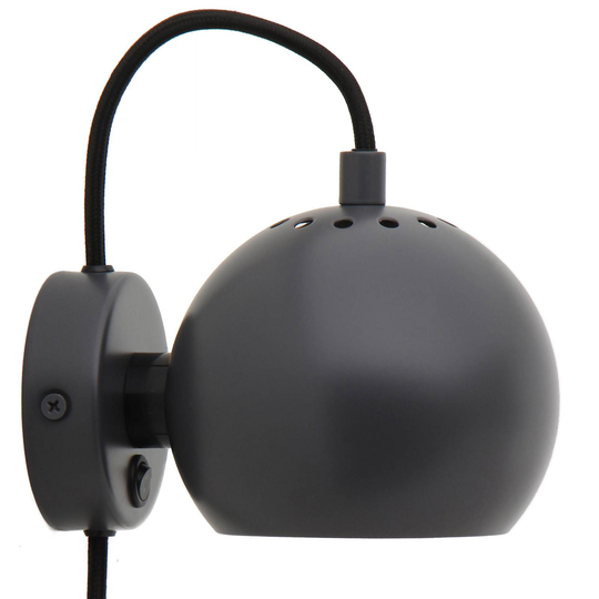 FRANDSEN Ball Magnet vägglampa mörkgrå matt