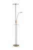 FRIEND Golvlampa LED Antik Mässing USB