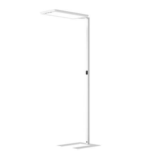 LED-golvlampa Yara.single, 4 000 K BT, LTX, vit