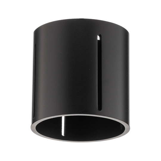 Taklampa Topa som svart cylinder