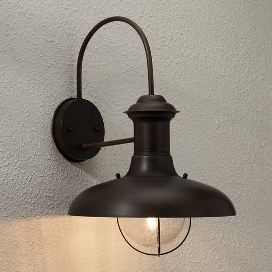 Brunoxiderad vägglampa för utomhusbruk ESTORIL-G