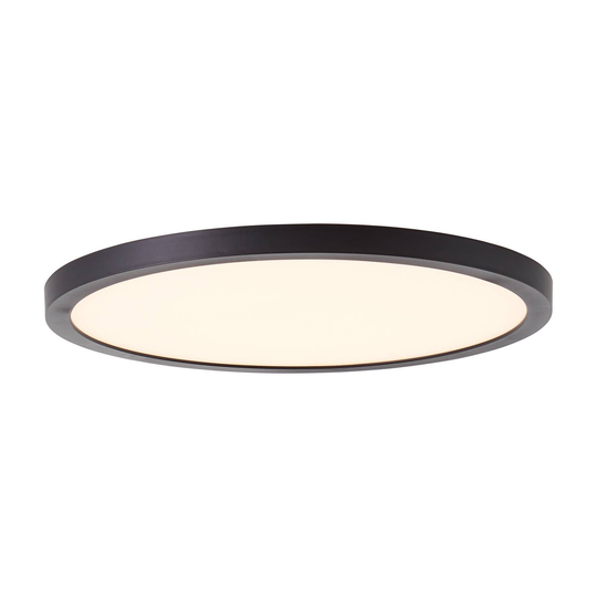 LED-taklampa Tuco, svart, Ø 25 cm