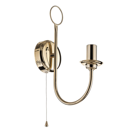 Vägglampa Retro, 1 lampa, antik handmålad