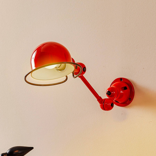 Jieldé Loft D2501 flexibel vägglampa, röd