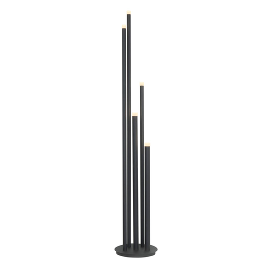 LED-golvlampa Tubes, 2 700 K, svart
