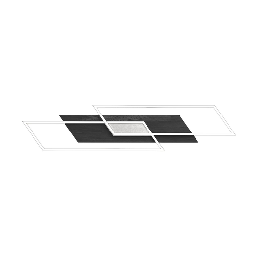 LED-taklampa Panama XL, ek svart