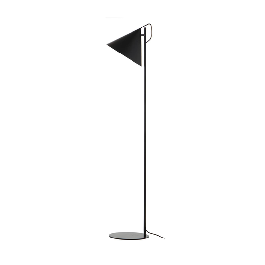 Frandsen Benjamin golvlampa svart trampbrytare