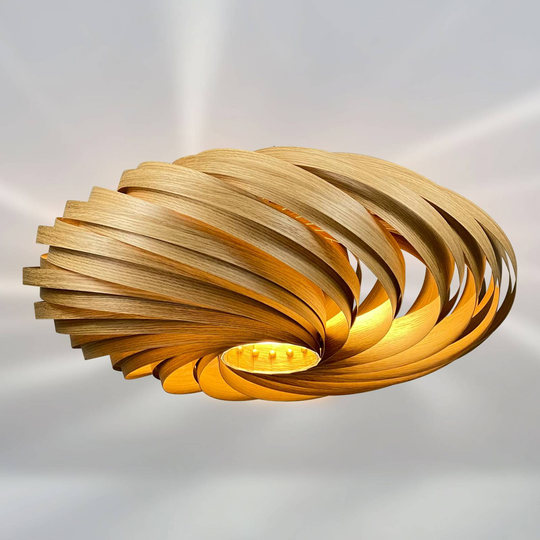 Gofurnit Veneria taklampa, ek, Ø 60 cm