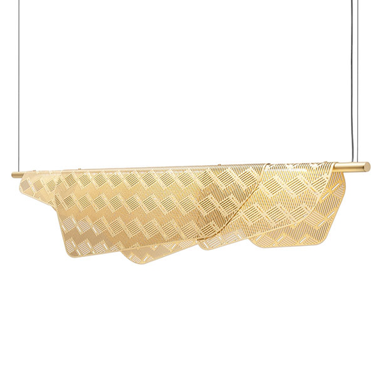 Petite Friture MEDITERRANEA 100 CM Dimbar Taklampa Borstad Mässing