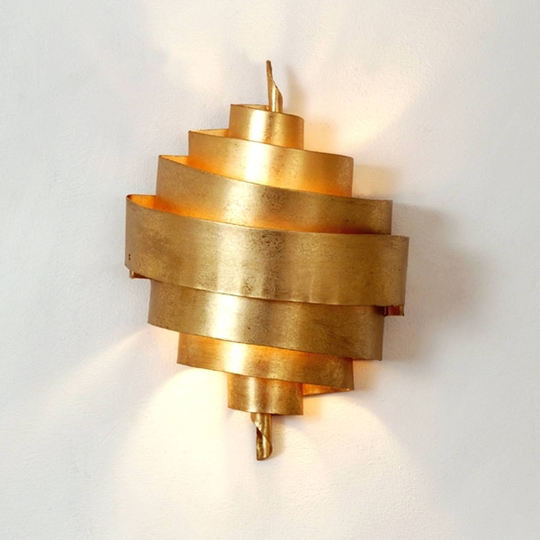 Vägglampa Banderole i guld