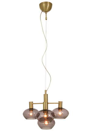 Bell Taklampa 4.A Matt Mässing/Rök IP20