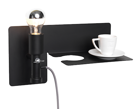 Sunday vägglampa – Svart