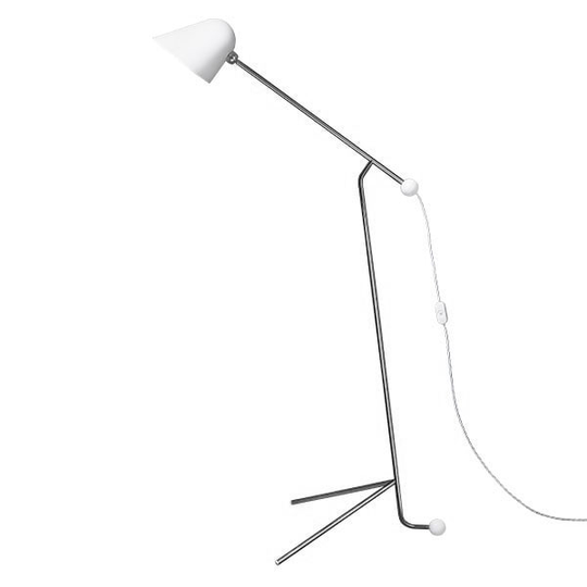 TATO Beghina Golvlampa Matt Vit & Krom