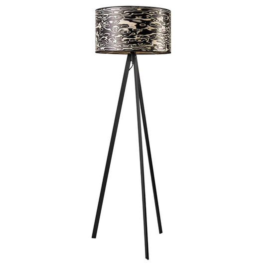 LeuchtNatur Atticus golvlampa Nero svart