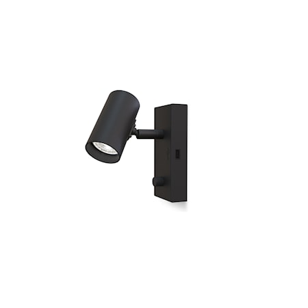 Tyson Vägglampa Usb Höger Led Svart