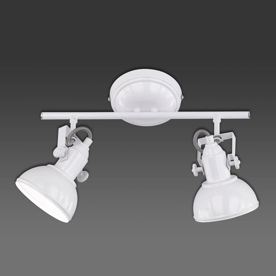 Taklampa Gina, 2 lampor, vit