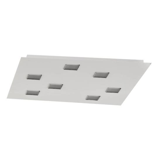 Fabbian Quarter – vit LED-taklampa 7 lampor