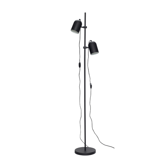 Golvlampa 2 lampor svart, Hubsch