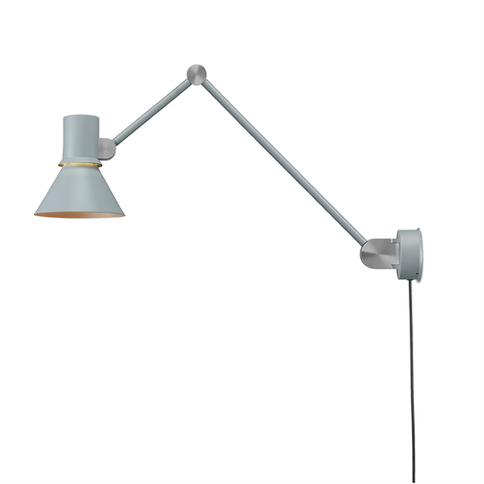 Anglepoise Typ 80 W3 Vägglampa med Sladd Grå Mist