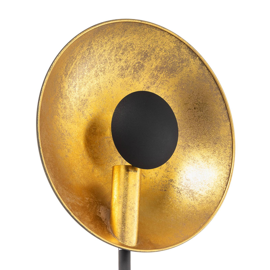 By Rydéns Captain uplight-golvlampa svartguld