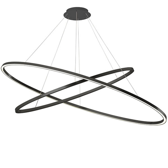 Nemo Ellisse Double Mega Taklampa Svart/ Vit 2700K