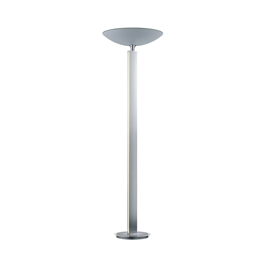 BANKAMP Pure F LED-uplight-golvlampa, nickel