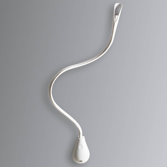 Innermost Cobra - vit läder-LED-vägglampa