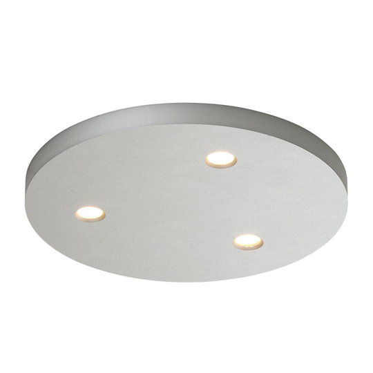 Bopp Close LED-taklampa 3 lampor rund aluminium