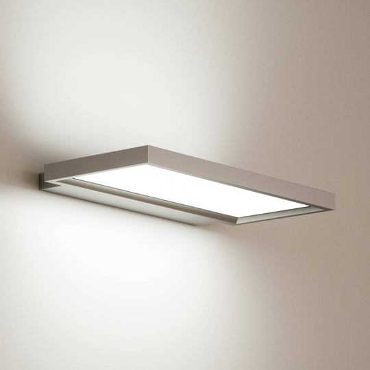 LED-vägglampa Rick till kontoret, universalvit
