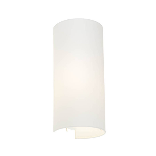 Vägglampa Velero av textil, vit